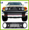 Black Stainless Steel Wire Mesh Packaged Grille with Two LED Lights for 07-15 Toyota Fj Cruiser